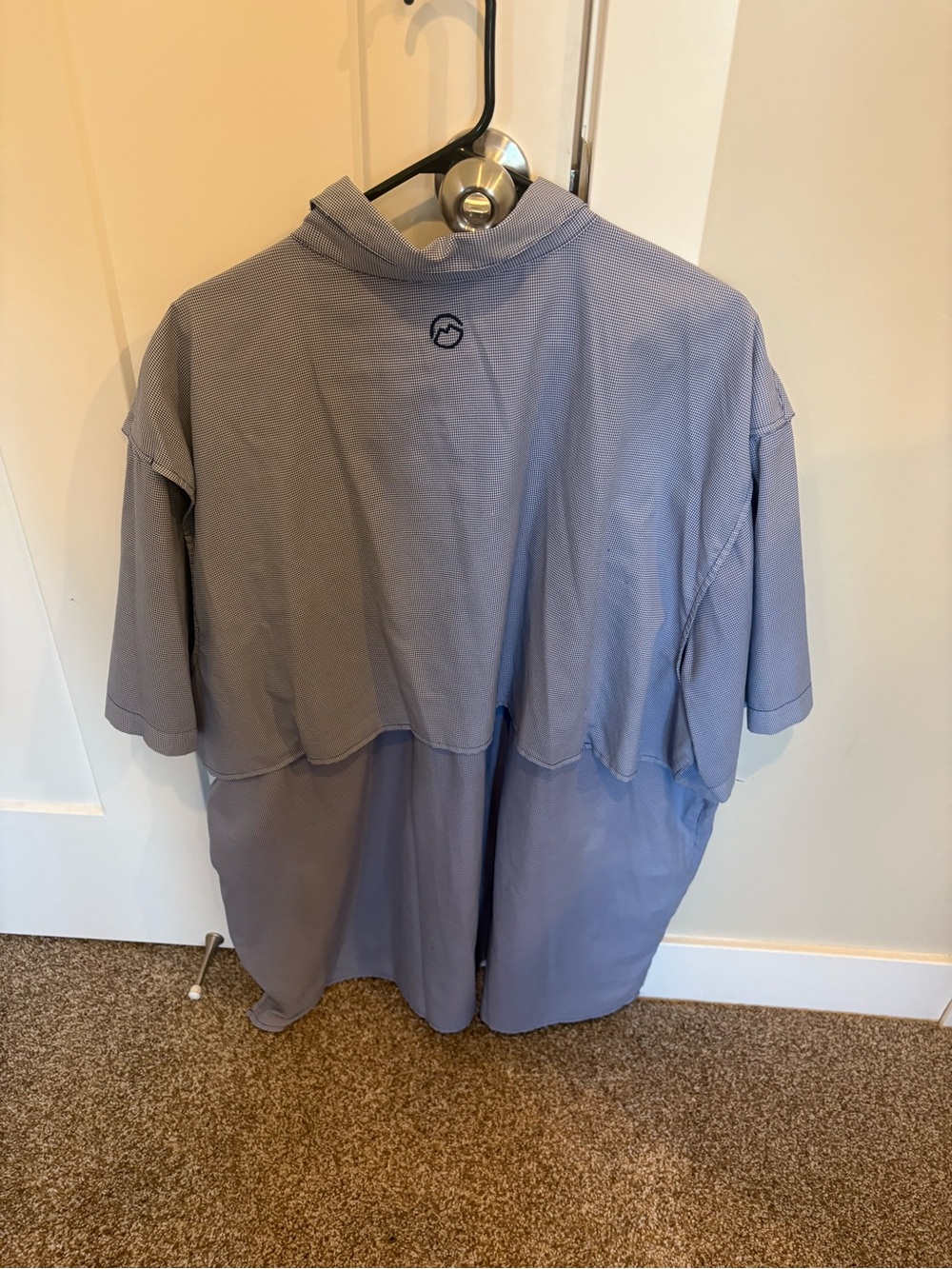 Magellan Outdoors Men’s Short Sleeve Button-Down Shirt - Blue - Picture 4 of 5